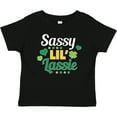 thumbnail image 3 of Inktastic Saint Patrick's Day Sassy Lil' Lassie with Shamrocks Boys or Girls Baby T-Shirt, 3 of 5