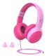 thumbnail image 1 of Auriculares para niños con dibujos animados de 3,5 mm, auriculares con cable para niños, mini auriculares portátiles plegables, color rosa Inevent EL000897-01B, 1 of 7