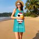 thumbnail image 3 of Disketp Cute Santa Claus para Vestido sin Mangas para Mujeres, Vestidos de Verano para Mujeres, Casual y Holgado para la Playa, 3 of 7