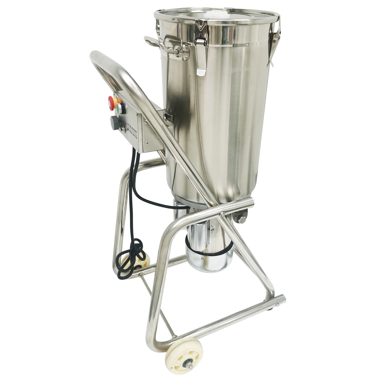 32L Meat Vegetable Prep Food Processor Adjustable Speed Food Chopper with Visible Transparent Window 110V