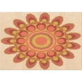 thumbnail image 1 of Ahgly Company Indoor Rectangle Patterned Orange Red Orange Area Rugs, 4' x 6', 1 of 6