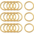 thumbnail image 1 of 10 juntas tóricas de acero inoxidable 304 de 12 x 1 mm, redondas y doradas, cortadas con láser, con banda metálica soldada., 1 of 4