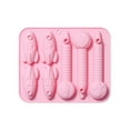 thumbnail image 1 of Crayon Making Mold Rocket Shape 3D Crayon Silicone Mold Oven Safe Durable, 1 of 3