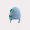 thumbnail image 6 of Kids Boys Girls Dinosaur Winter Knit Hat Baby Toddler Thick Scarf Earflap Hood Scarves Skull Caps, 6 of 7