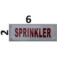 thumbnail image 2 of Sprinkler Sign (White, Reflective !!, Aluminium 2X6)(ref-2022-4), 2 of 4