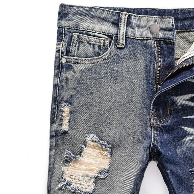 GYRATEDREAM Boy's Skinny Ripped Jeans Destroyed Distressed