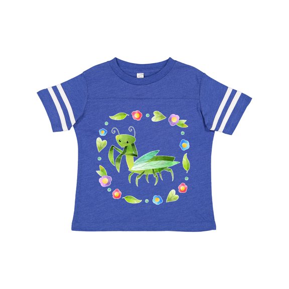 Inktastic Praying Mantis with Flowers and Leaves Boys or Girls Toddler T-Shirt