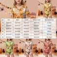 thumbnail image 4 of Pandaie Little Girls Loungewear Halloween Ghost Pumpkin Print Short Sleeve Pajamas 2 Piece Set Kid Night Sleepwear Outfits Blue,10-11Years, 4 of 5