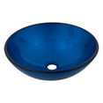 thumbnail image 2 of Novatto TIG-S132 VERDAZZURO Évier en Verre Bleu 16.5 in. Rond, 2 of 3