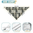 thumbnail image 6 of Dog Bandana 1 Pack,Brown Checkered Geometric and Floral Pattern Bandanas for Dogs,Cat Bandana,Small/ Large Dog Bandana 2 Size,Dog Bandanas, 6 of 6
