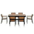 thumbnail image 4 of Newboti Furniture Experience Outdoor Dining Freedom with a Flexible Set Including Six Chairs and a Table that Extends from 62.9 to 82.6 Inches for Personalized Arrangements 65145, 4 of 16