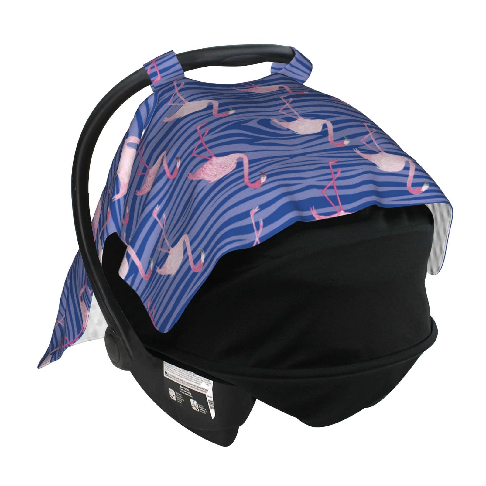 Car Seat Cover Baby - flamingo pink Breathable Infant Car Seat Cover for Baby Carseat, Lightweight Comfort Baby Essentials Must Haves Newborn Stuff for Girl Boy