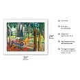 thumbnail image 2 of Upcountry Cargo - Hawaiian Truck with Surfboards Dogs Christmas Tree - From an Original Hawaii Watercolor Painting by Peggy Chun - Fine Art Rolled Canvas Print 20in x 26in, 2 of 4