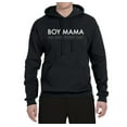 thumbnail image 2 of Boy Mama All Day Everyday Mom Son Gift | Mens Mother's Day Hooded Sweatshirt Graphic Hoodie, Black, Small, 2 of 4