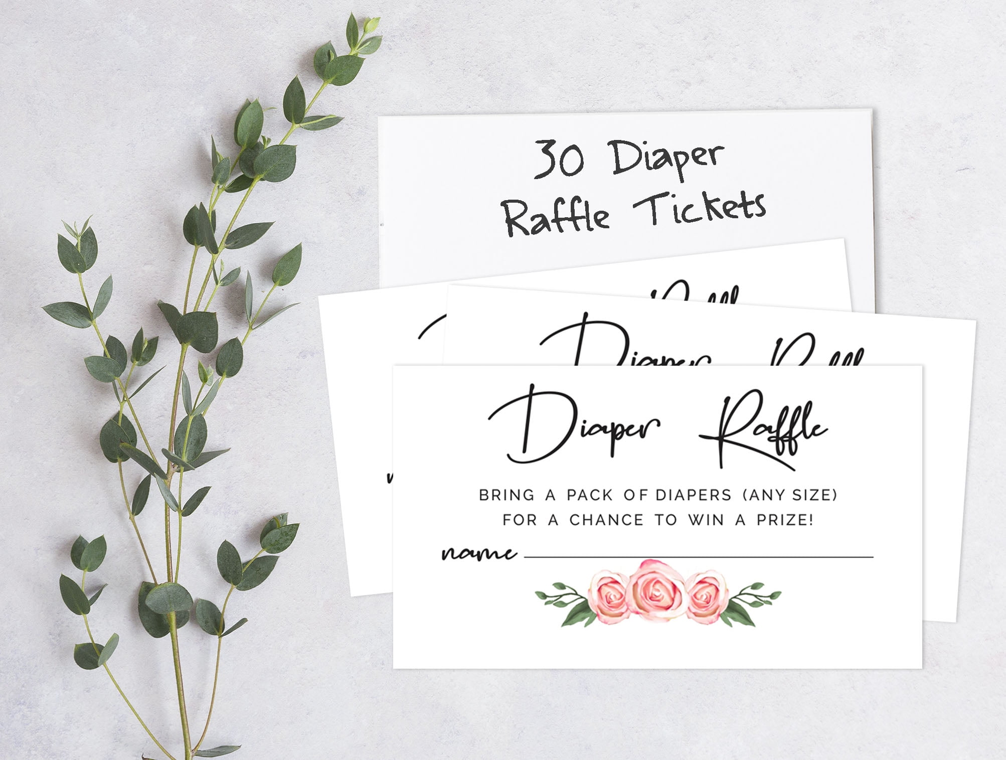 Inkdotpot Set Of 30Fox Jungle Animals Baby Shower Invitations-Diaper Raffle Tickets And Baby Shower Book Request Cards Gender Neutral Invites Its A Boy Its A Girl