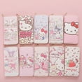 thumbnail image 4 of Sanrio-monedero de Hello Kitty con textura de cremallera larga, bolsa de tarjeta de estudiante, monedero de gran capacidad, bolsa de almacenamiento de tarjetas bancarias Kawaii KT, 4 of 5