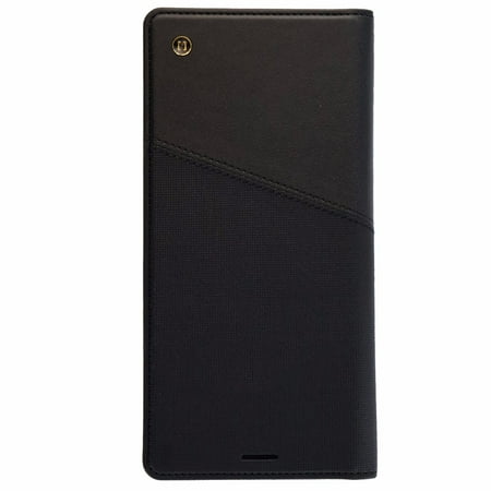 Black Galaxy Granite Countertops - Granite Wallet Folio Series Protective Case Cover for Galaxy Note 8 - Black (Refurbished)