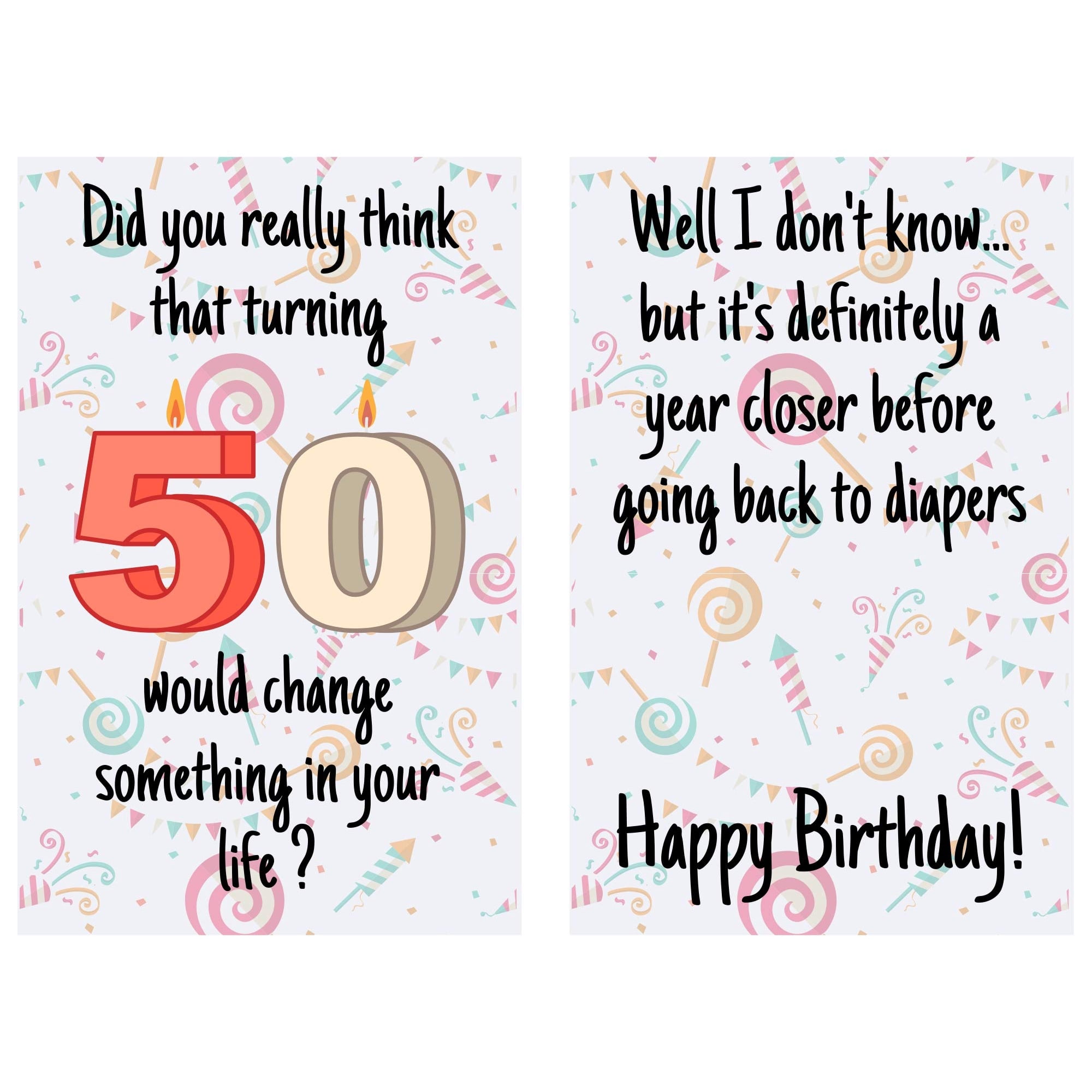 Funny 50th Birthday Cards For Men