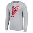thumbnail image 2 of Men's Starter Heather Gray Calgary Flames Color Scratch Long-Sleeve T-Shirt, 2 of 3
