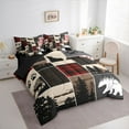 thumbnail image 2 of Feelyou Western Hunting Twin Bedding Sets 7pcs, Buffalo Bedding Comforter Set, 2 of 7
