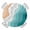 Turquoise, variant on Yellow Grey Striped Round Tablecloth for 36-44 Inch Tables,Fitted Table Cover with Elastic Edge,Geometric Vertical Stripes White Waterproof Outdoor Table Cloth Protector for Patio Garden Dinner