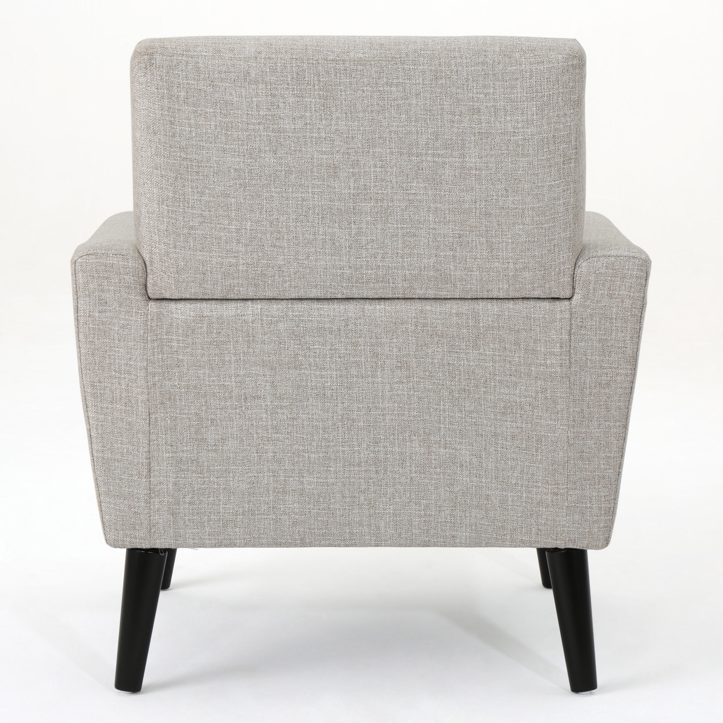 Noble House Mid Century Tufted Fabric Club Chair, Beige