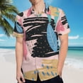 thumbnail image 5 of High Quality Hawaiian Shirts for Men Short Sleeve Aloha Beach Shirt Floral Summer Casual Button Down Shirts Blouses TOUDIO, 5 of 7