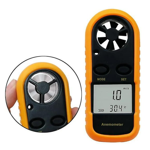 Digital Handheld Anemometer for Accurate Wind Speed, Temperature, and Wind Chill Measurement