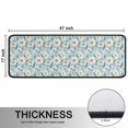 thumbnail image 5 of Kitchen Rugs Sets Of 2,Lightblue Daisy Flower Green Dots Pattern Anti Fatigue Kitchen Mat Rugs Non Slip Washable,Decorative Kitchen Floor Mats for Kitchen,Sink,Laundry,17"x47"+17"x47", 5 of 5