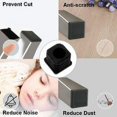 thumbnail image 2 of (12 uds) Bouchon Plastique 50x50mm Embout Tube Carre Noir Plastique Embout Bouchons D'obturation pour Pies de Meuble Trampoline 12 Uds, 2 of 5