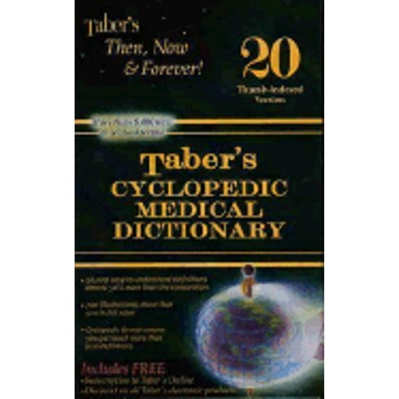 Pre-Owned Taber's Cyclopedic Medical Dictionary (Hardcover) by Taber's, Frederic Thomas, Venes