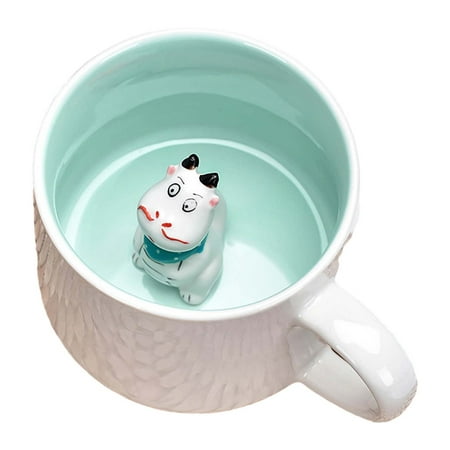 

Giyblacko Cow Mug With Cow Inside Cute Coffee Mugs With Handle Tea Cups Ceramic Cup Funny Coffee Mugs With Spoon Mugs Gift Women Friends Unique Coffee Mug For Birthday Party Novelty Gift Fo