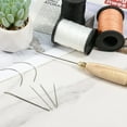 thumbnail image 2 of HLONK Leather Sewing Thread Kit 3-Spool 80 Yards Nylon Waxed Thread and Needle Set Heavy Duty Upholstery Thread, 2 of 10