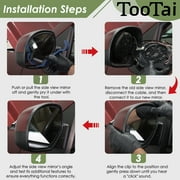 Passenger Side Replacement Mirror Glass Compatible with Cadillac, GMC & CHEVY vehicles - 2009-2014 Escalade/Yukon/Tahoe, Blind Spot Detection, w/o Auto Dimming, 20778441