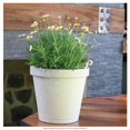 thumbnail image 4 of Maceta Plásticos La Ardilla Rattán Redonda 25 cm Blanco Cantera, 4 of 4