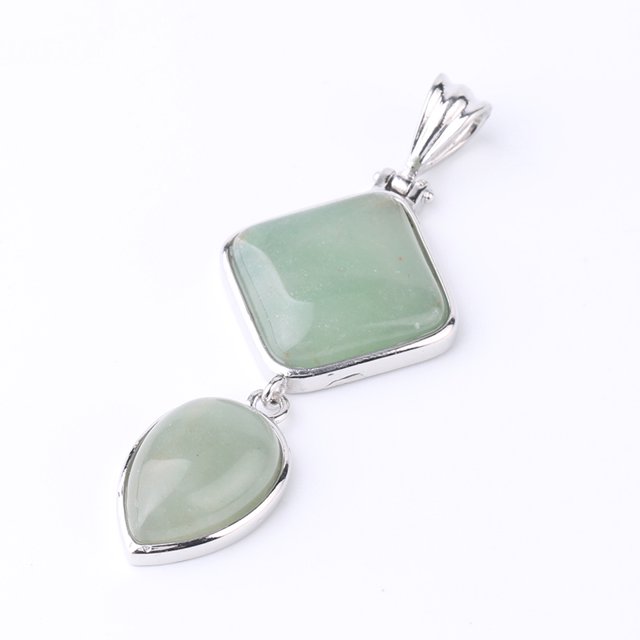 Pendentifs Géométriques en Forme de Goutte d'Eau Quartz pour Colliers Femmes Hommes