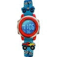 thumbnail image 1 of Monster Truck Reloj digital con luz 3D para niños, niños, niños, niños, resistente al agua, reloj escolar, 1 of 5