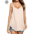 thumbnail image 4 of Luxtrada Women's Pleated Flowy Spaghetti Strap V-Neck Casual Sexy Summer Tank Top, 4 of 7