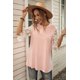 thumbnail image 2 of ABPHQTO Top tipo túnica con mangas de encaje rosa para mujer, 2 of 5