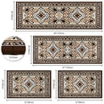 thumbnail image 2 of TECHVIDA Kitchen Rugs 4 Piece Set,Non Slip Machine Washable Kitchen Mats,Boho Vintage Abstract Kitchen Carpet for Farmhouse Living Room Hallway, 2 of 8