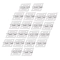 thumbnail image 2 of 50Pcs Mini Brass Hinge for Small Craft Door Box Accessories Silver 8*10Mm, 2 of 5
