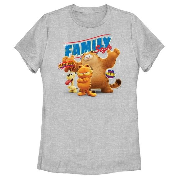Women's The Garfield Movie Family Style  Graphic T-Shirt