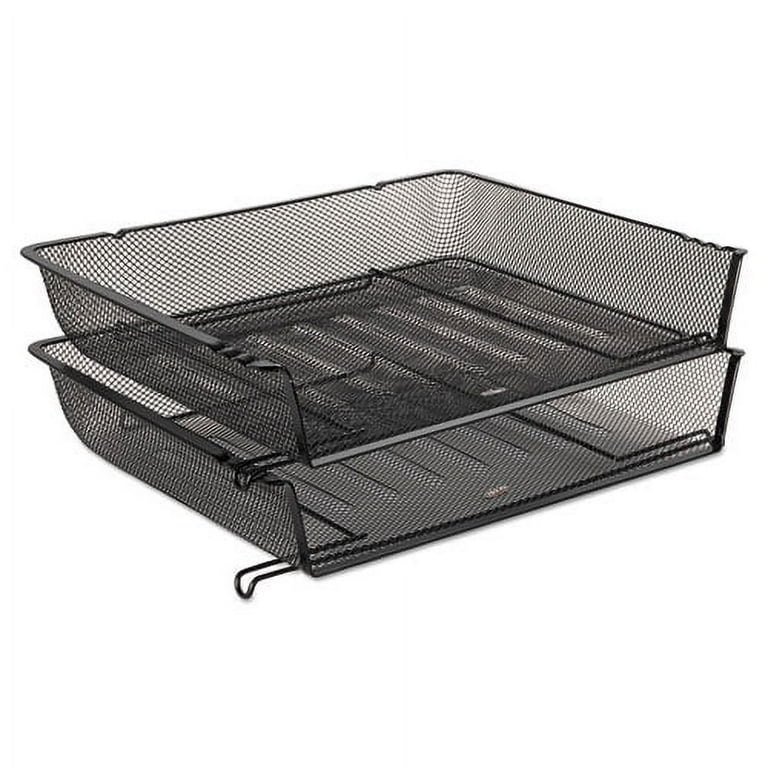Mesh Stacking Side Load Tray, 1 Section, Letter Size Files, 14.25 Mesh Stacking Side Load Tray, 1 Section, Letter Size Files, 14.25