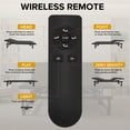 thumbnail image 2 of King Size Adjustable Bed Base Frame, Head and Foot Incline with Quiet Motor, Zero Gravity, 4 USB Ports, Under-Bed Nightlight, Wireless Remote, Antique Black, 2 of 9