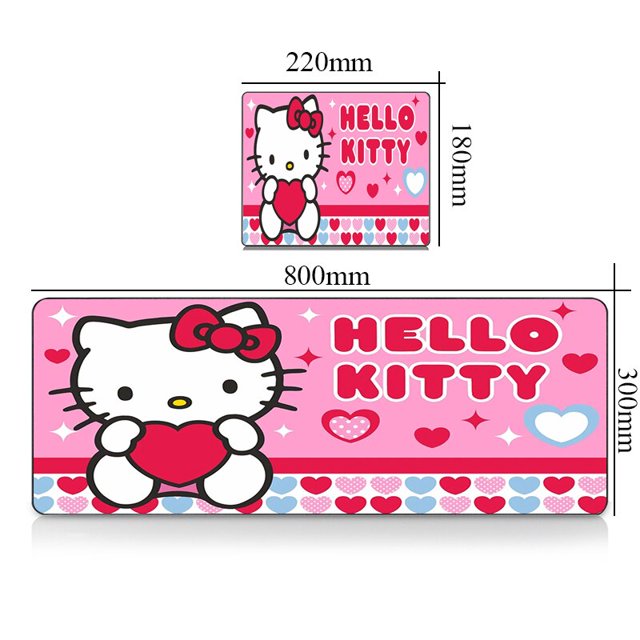 Alfombrilla de ratón grande Kawaii para Gamer, accesorios de Gaming para Pc, alfombrilla antideslizante para teclado y armario