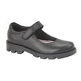 thumbnail image 1 of Roamers Chaussures en Cuir pour Filles avec Barre de Fixation Tactile, 1 of 3