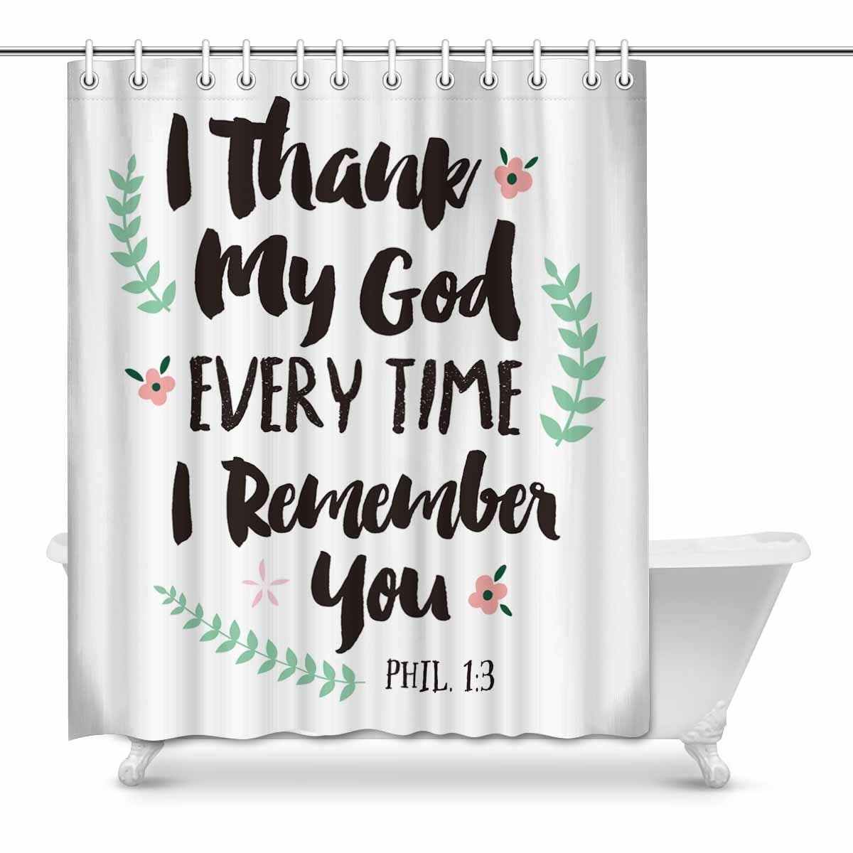 MKHERT Religious Christian Bible Verse Phil I Thank My House Decor