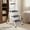 Blue, variant on Portable Ladder, Foldable 3-Step Stool with 20" Wide Non-Slip Pedal, Lightweight and Heavy duty, Hold up to 800lbs