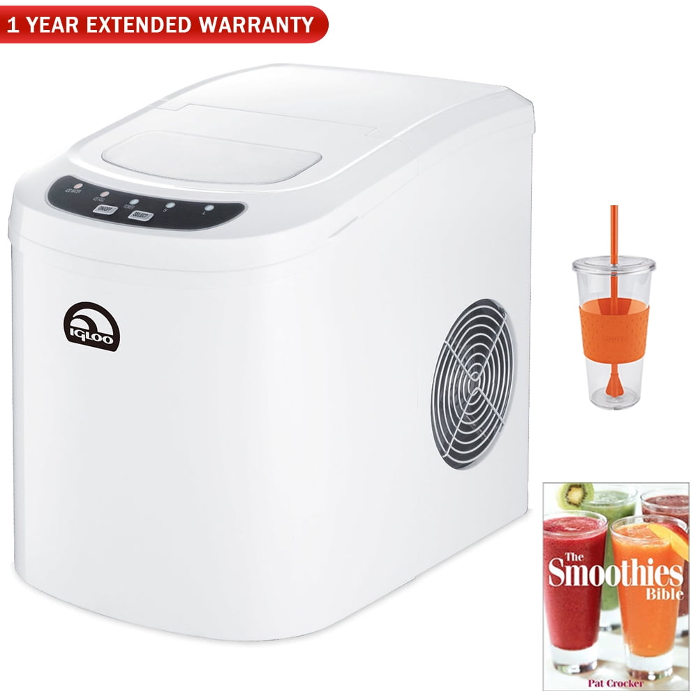 Igloo Countertop Ice Maker With 26lb Per 24 Hours Capacity (White) Chill Kit With Insulated Cold