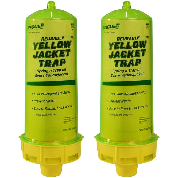 Rescue! Reusable Yellowjacket Trap – Includes Attractant - 2 Traps